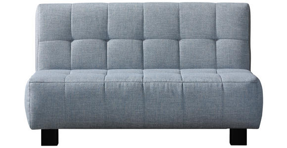 SCHLAFSOFA Webstoff Hellblau  - Schwarz/Hellblau, Design, Textil/Metall (145/92/102cm) - Novel