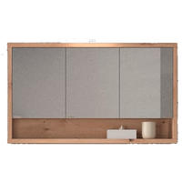 OMARA Z OGLEDALOM 123/69/22 cm  - barve hrasta/bež, Moderno, leseni material (123/69/22cm) - Xora