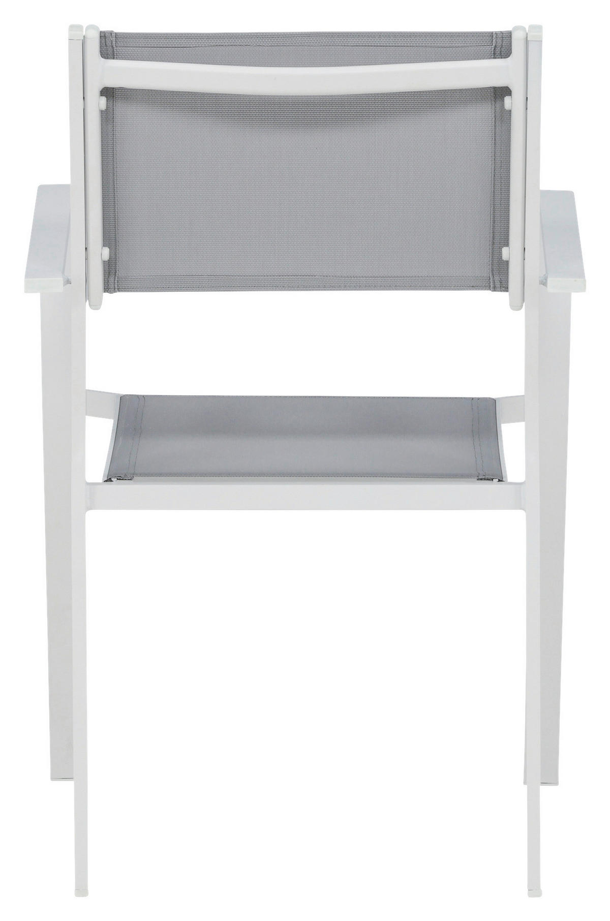 STAPELSESSEL - Weiß, KONVENTIONELL, Textil/Metall (56.5/88/61cm) - Gardenson