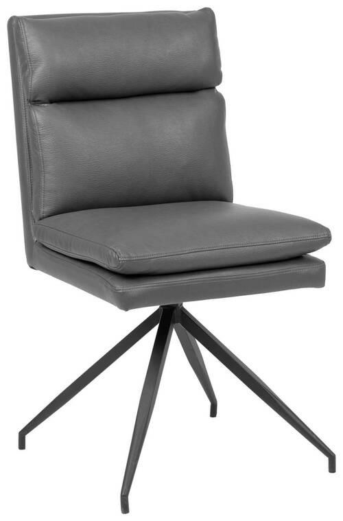 STUHL - Schwarz/Grau, LIFESTYLE, Holz/Textil (45/83/49cm) - Livetastic