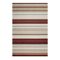 FLACHWEBETEPPICH 140/200 cm Sally Creme, Bordeaux, Beige  - Bordeaux/Beige, KONVENTIONELL, Textil (140/200cm)