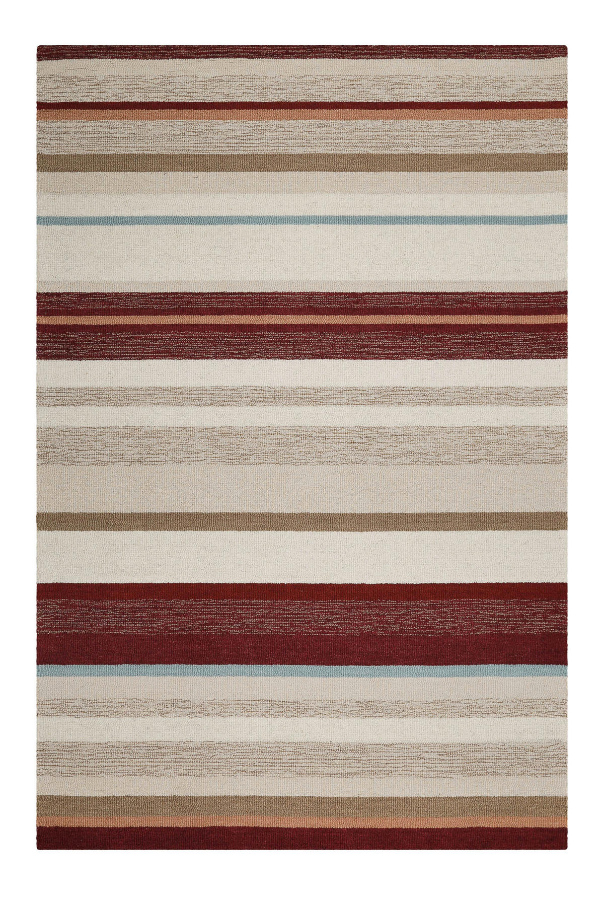 FLACHWEBETEPPICH 140/200 cm Sally Creme, Bordeaux, Beige  - Bordeaux/Beige, KONVENTIONELL, Textil (140/200cm)