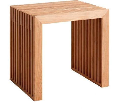 HOCKER Teakholz Teakfarben - Teakfarben, KONVENTIONELL, Holz (45/43/35cm) - MID.YOU