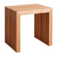HOCKER Teakholz Teakfarben  - Teakfarben, KONVENTIONELL, Holz (45/43/35cm) - MID.YOU
