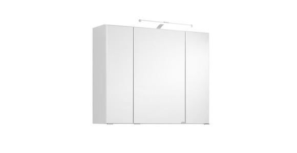 SPIEGELSCHRANK 80/64/20 cm  - Chromfarben/Weiß, KONVENTIONELL, Glas/Holzwerkstoff (80/64/20cm) - Xora