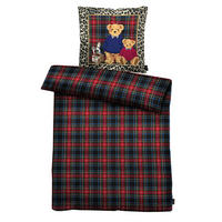 BETTWÄSCHE TOMMY Satin 135/200 cm  - Beige/Rot, KONVENTIONELL, Textil (135/200cm) - Apelt