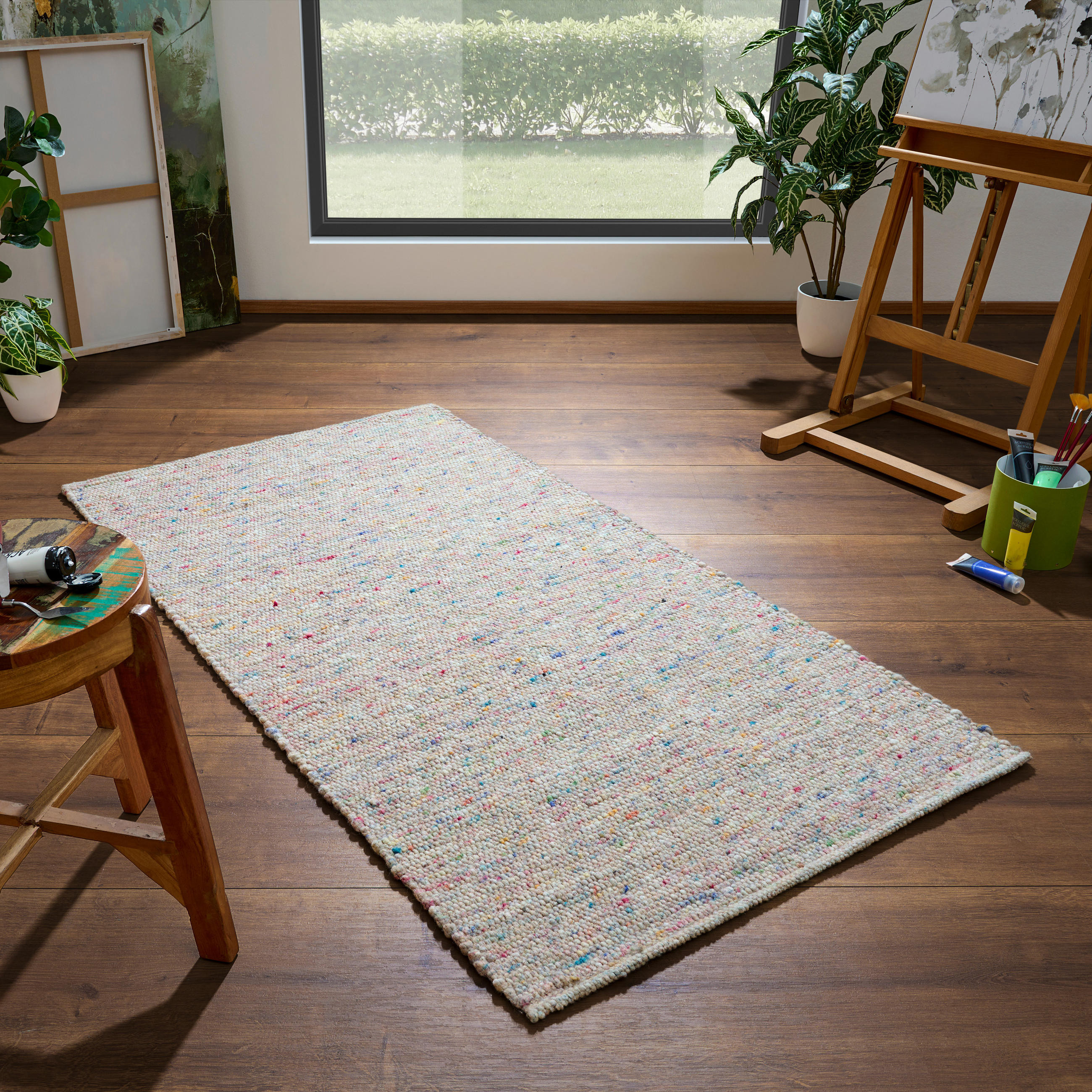 HANDWEBTEPPICH 200/290 cm Mondsee Multicolor  - Multicolor, Natur, Textil (200/290cm) - Linea Natura