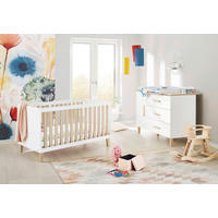 BABYZIMMER LUMI  - Eichefarben/Weiß, Basics, Holzwerkstoff - Pinolino
