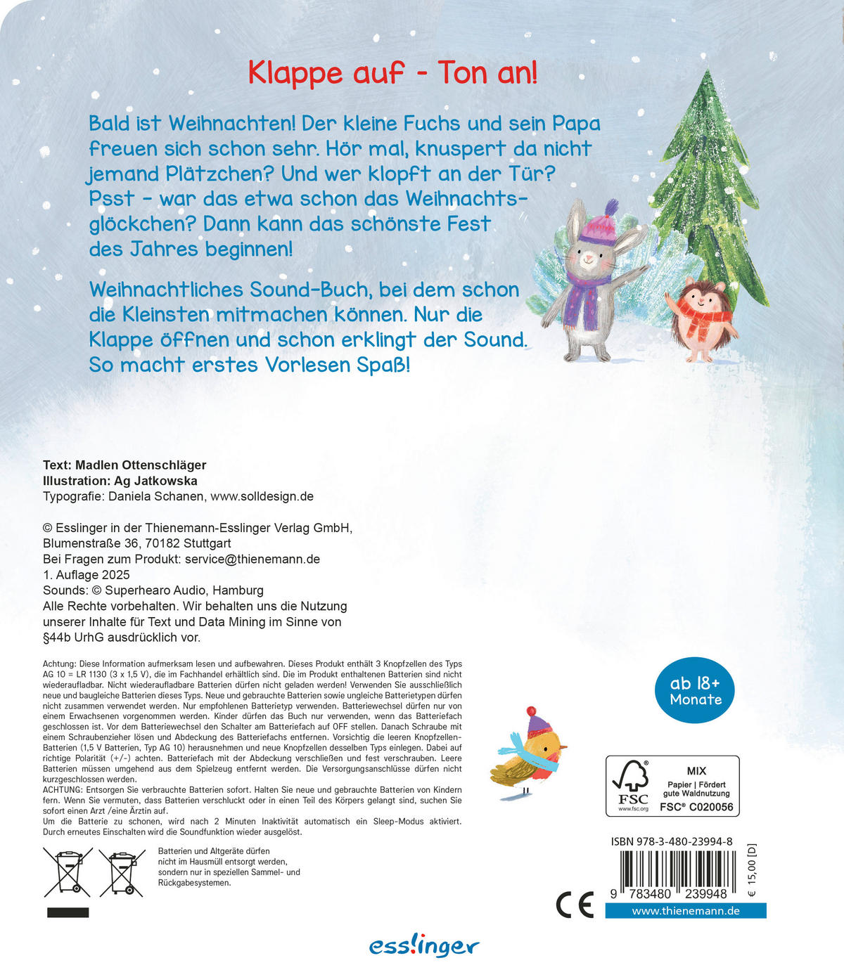 SOUNDBUCH Hör mal her, es weihnachtet sehr!  - Multicolor, Basics, Papier (19,2/22,0/1,8cm)