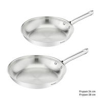 SET PONEV nerjaveče jeklo 2-delni  - barve nerjavečega jekla, Basics, kovina - Tefal