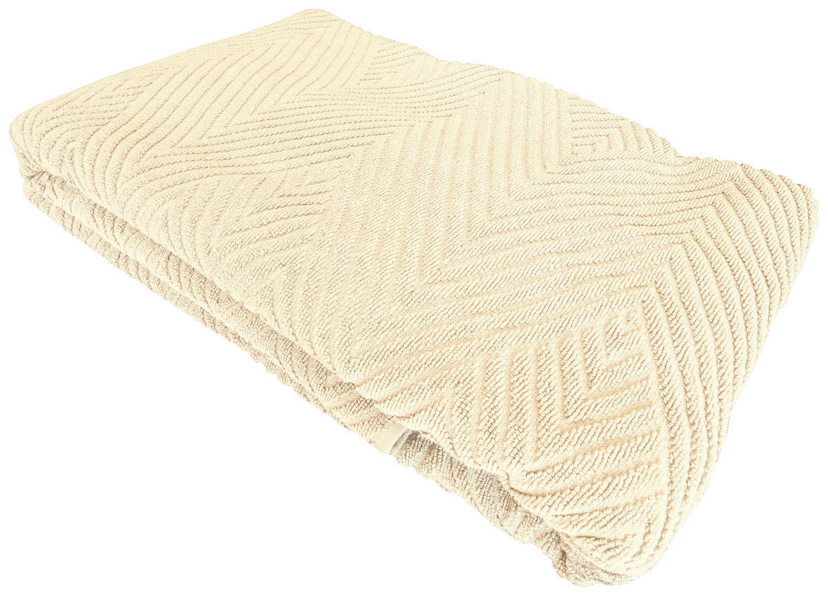 PREKRIVAČ 150/220 cm  UNA  - bež, Osnovno, tekstil (150/220cm) - Esposa