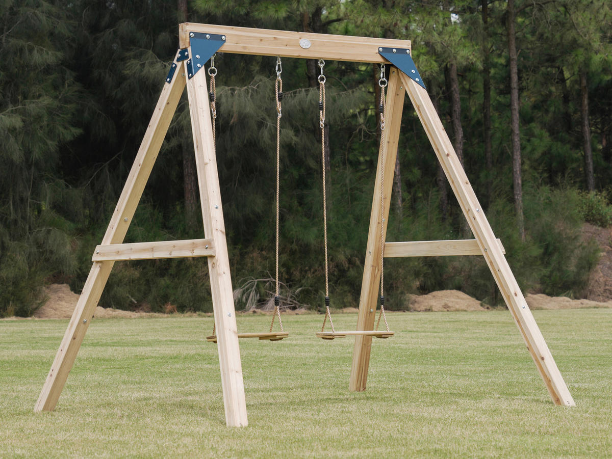 SCHAUKEL Braun  - Braun, KONVENTIONELL, Holz/Metall (224/208/186cm) - Ambia Garden