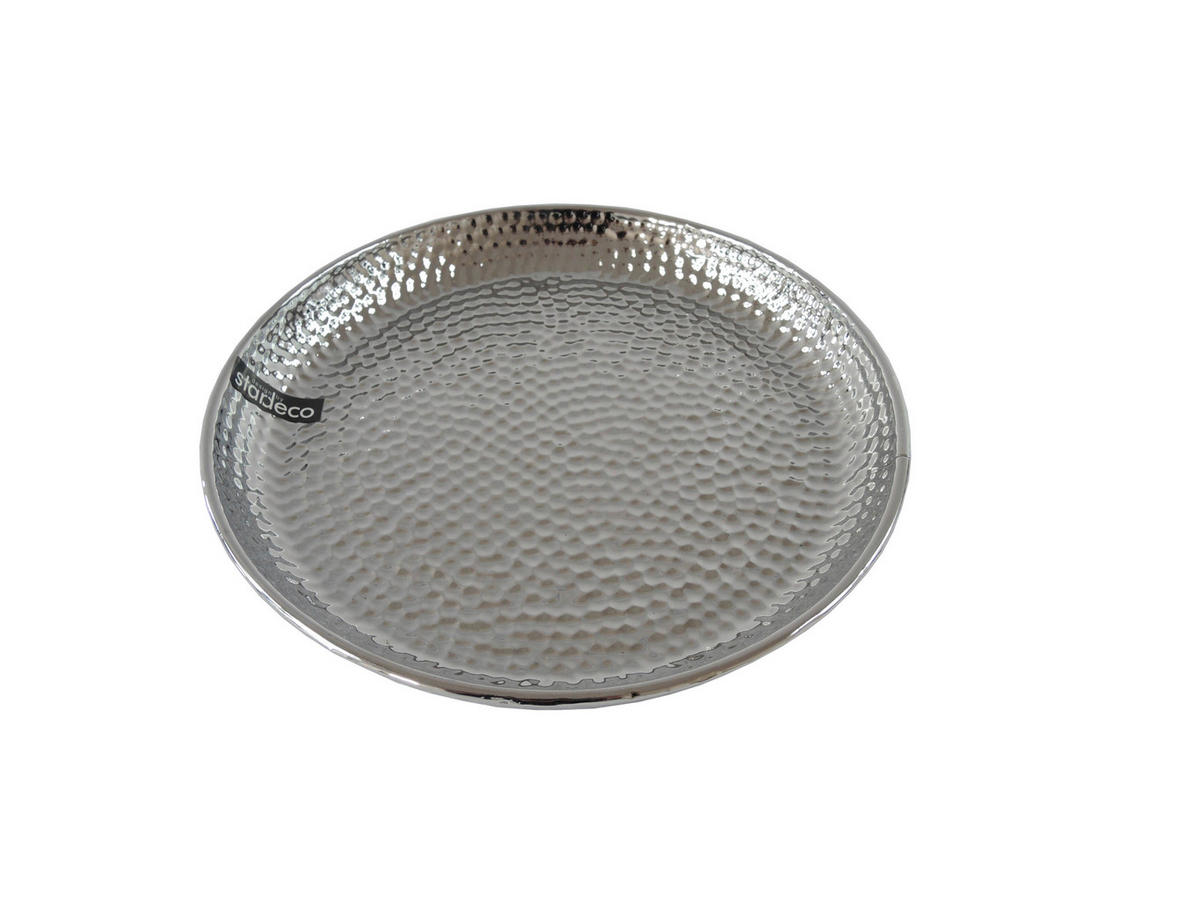 DEKORAČNÍ MISKA - barvy stříbra, Basics (31cm)