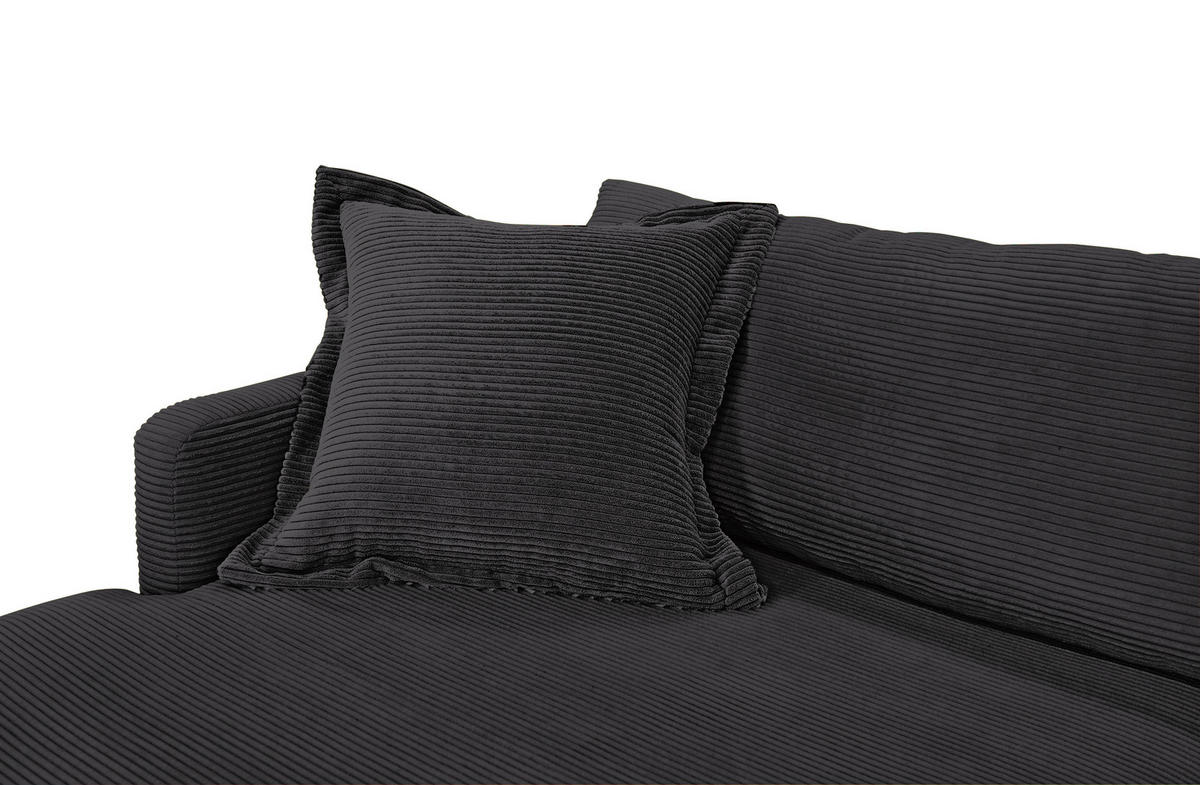 KUTNA GARNITURA tekstil  crna   - crna, Design, tekstil/metal (193/268cm) - P & B