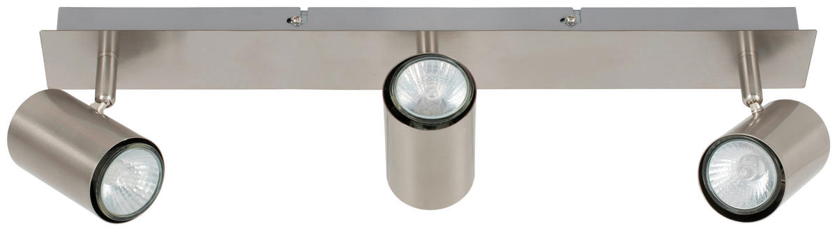 DECKENLEUCHTE    54/15/10,5 cm  - Nickelfarben, Trend, Metall (54/15/10,5cm) - Novel