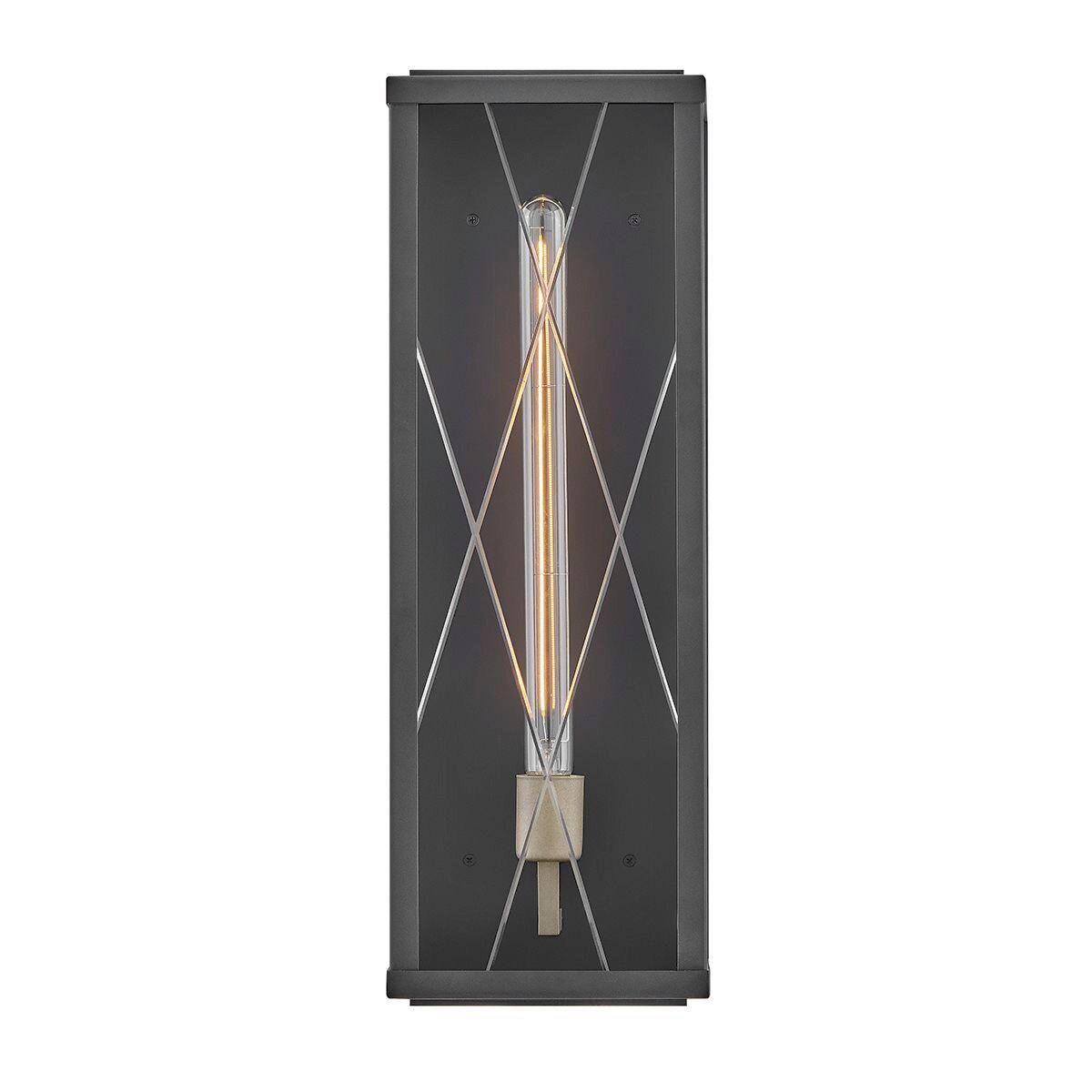 WANDLEUCHTE HINKLEY 55,9/19,1/14,7 cm  - Schwarz, Design, Glas/Metall (55,9/19,1/14,7cm) - Elstead Lighting