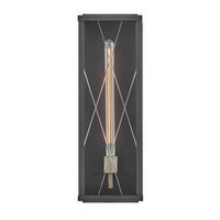 WANDLEUCHTE HINKLEY 55,9/19,1/14,7 cm  - Schwarz, Design, Glas/Metall (55,9/19,1/14,7cm) - Elstead Lighting