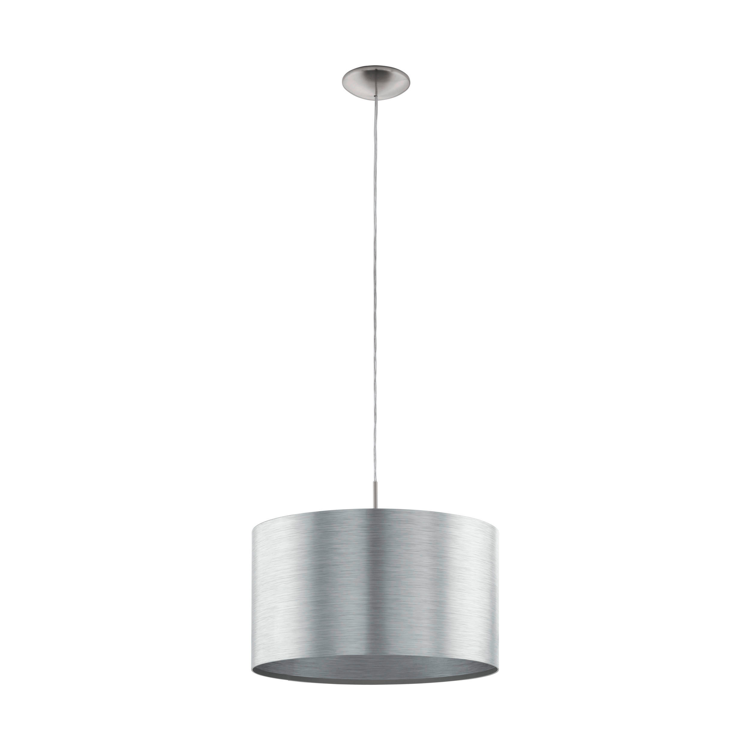 LUSTRĂ 45/110 cm  - culoare nichel/argintiu, Konventionell, plastic/metal (45/110cm)