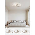 LED-DECKENLEUCHTE Velora 53,5/33/9,3 cm  - Sandfarben, Design, Kunststoff/Metall (53,5/33/9,3cm) - Dieter Knoll
