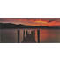 Landschaft & Natur, Sonnenuntergang, Stege GLASBILD - Multicolor, Basics, Glas (125/50/2cm) - EUROGRAPHICS