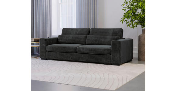 SCHLAFSOFA in Flachgewebe Schwarz  - Schwarz, KONVENTIONELL, Kunststoff/Textil (236/78/114cm) - Carryhome