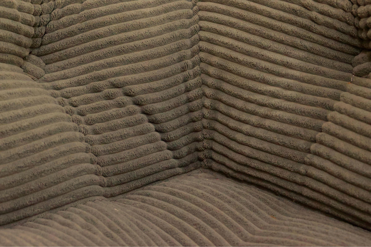 ECKELEMENT in gerippt   - Beige, Design, Textil (80/43/80cm) - P & B