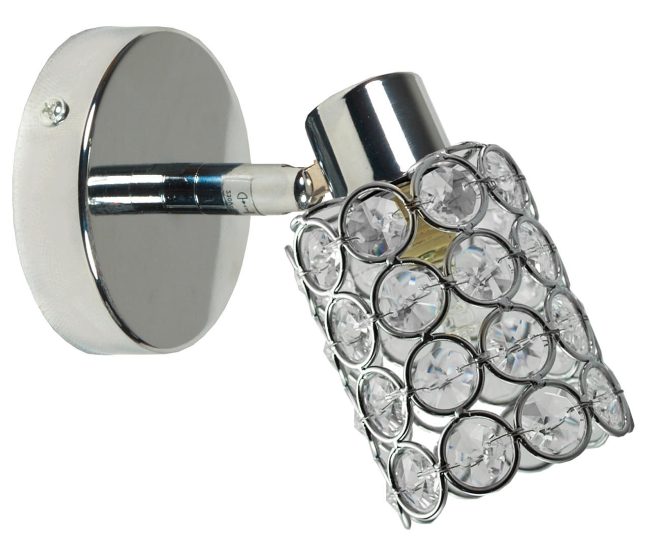 STRAHLER York 16/8 cm   - Chromfarben/Transparent, KONVENTIONELL, Glas/Metall (16/8cm)