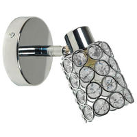 SPOTLIGHT York 16/8 cm   - kromfärg/transparent, Klassisk, metall/glas (16/8cm)