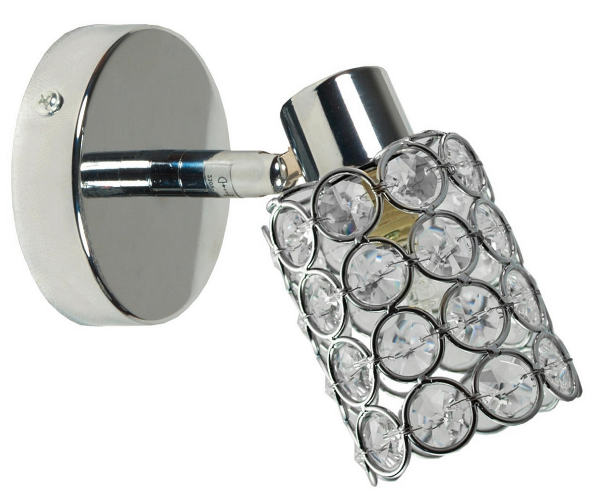 SPOTLIGHT York 16/8 cm   - kromfärg/transparent, Klassisk, metall/glas (16/8cm)