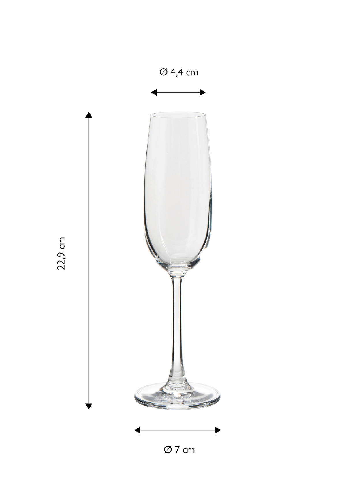GLÄSERSET  6-teilig  - Transparent, Basics, Glas (7/22,9cm) - Echtwerk