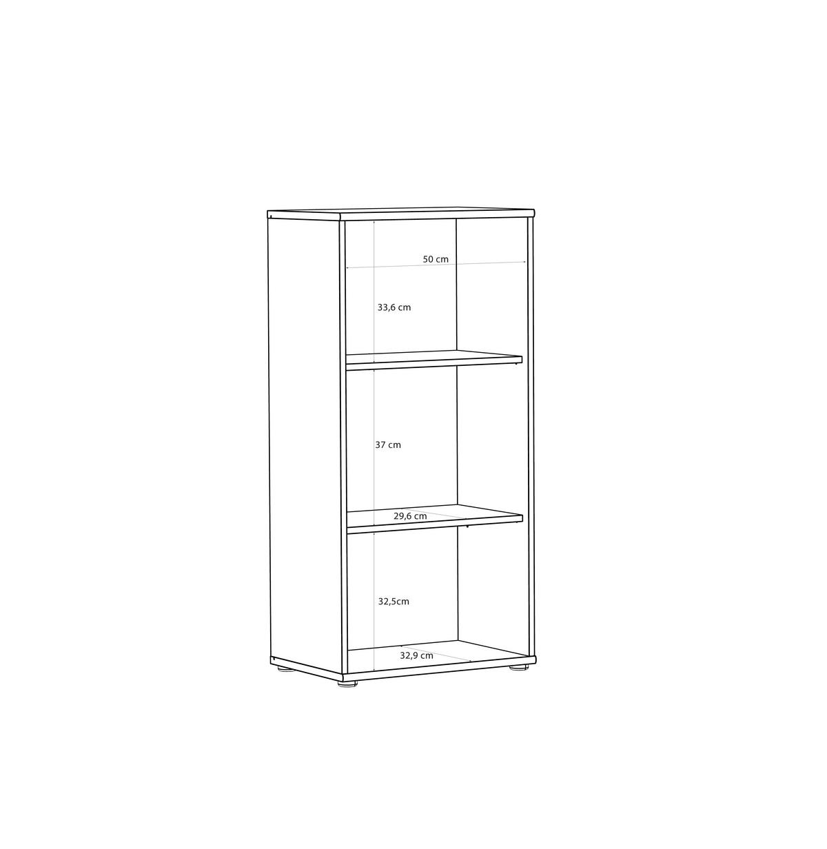 REGAL Sandfarben  - Sandfarben/Schwarz, Design, Holzwerkstoff/Kunststoff (54/111,1/34,8cm)