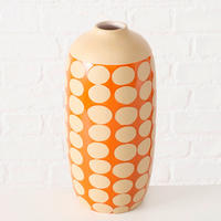VASE 30,9 cm  - Creme/Orange, Basics, Keramik (15,4/30,9cm) - Boltze Home