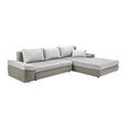 ECKSOFA Beige Webstoff  - Beige/Creme, Design, Kunststoff/Textil (313/215cm) - Carryhome