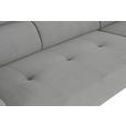 ECKSOFA Hellgrau Feincord  - Hellgrau/Schwarz, Design, Textil/Metall (205/280cm) - Xora