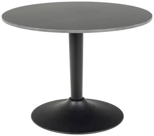 BEISTELLTISCH Schwarz rund  - Schwarz, Design, Keramik/Metall (60/45cm) - Livetastic