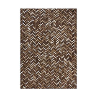 KOŽNI TEPIH 200/290 cm   bež  Patchwork  - bež, Natur, koža/tekstil (200/290cm)