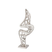Sculptură - culoare nichel, Design, metal (23/54/13cm) - Ambia Home