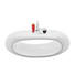 COUCHTISCH oval Weiß - Weiß, Design, Kunststoff (100/70/32cm) - CARRYHOME