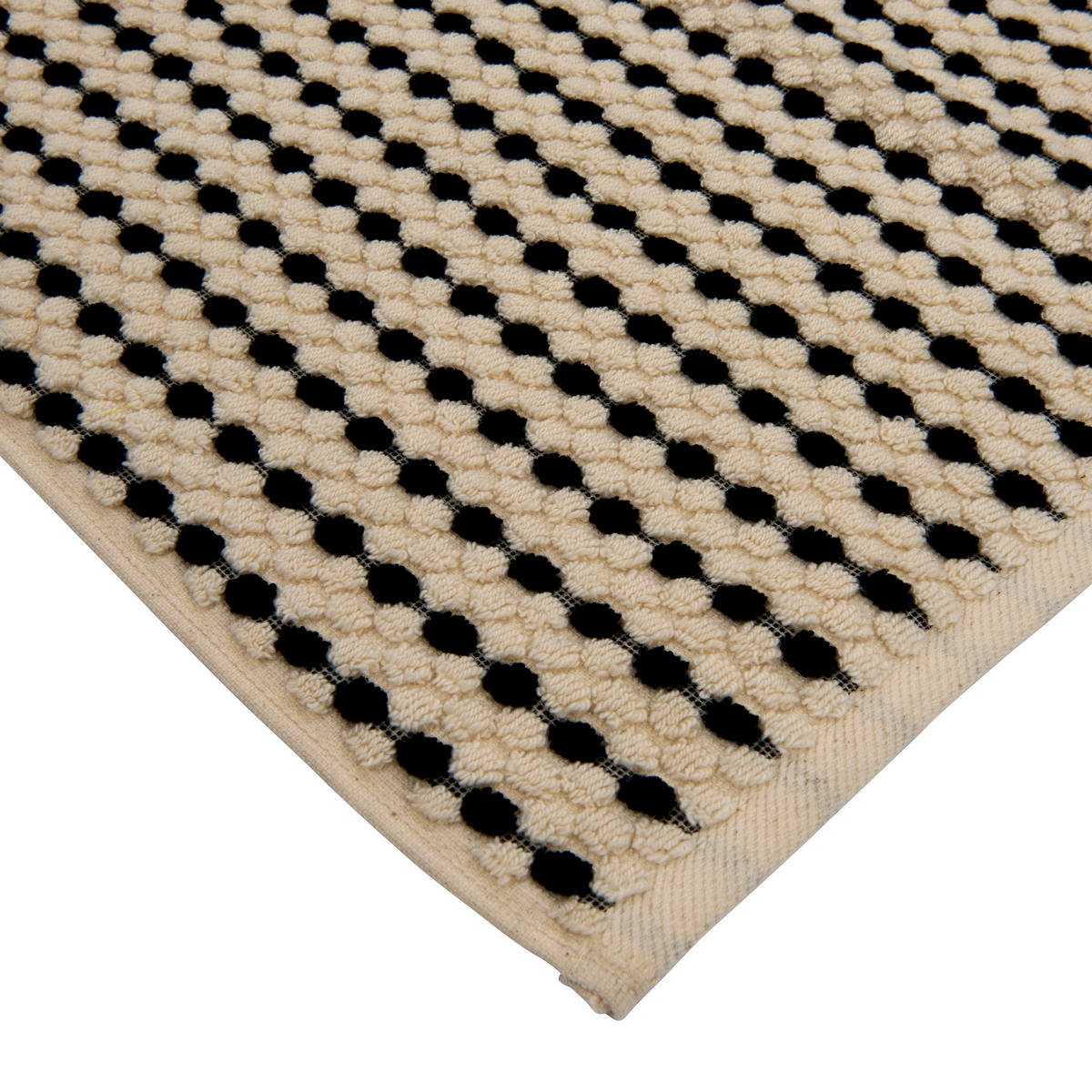 KOUPELNOVÁ PŘEDLOŽKA, 50/70 cm - černá/ecru, Konvenční, textil (50/70cm) - Dieter Knoll
