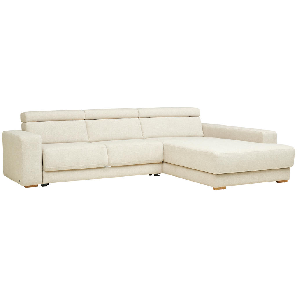 Thumbnail - Sedda Ecksofa, Natur, Textil, 5-Sitzer, Ottomane rechts, L-Form, 316x206 cm, Austria Gütezeichen, AZO-frei, Made in Aust...