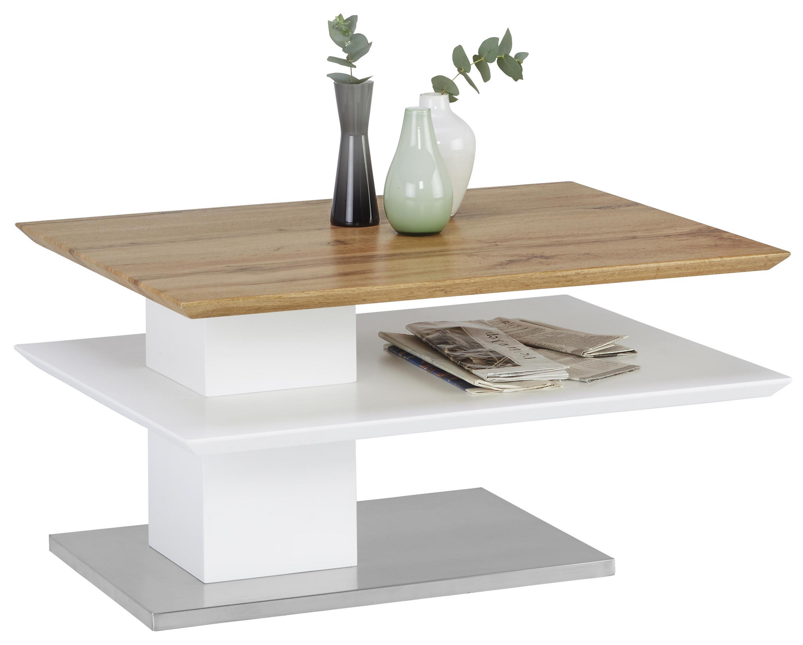 Couchtisch in Metall, Holzwerkstoff 80/60/40 cm