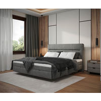 BOXBETT 180/200 cm  in Grau  - Grau, Modern, Holz/Holzwerkstoff (180/200cm) - MID.YOU