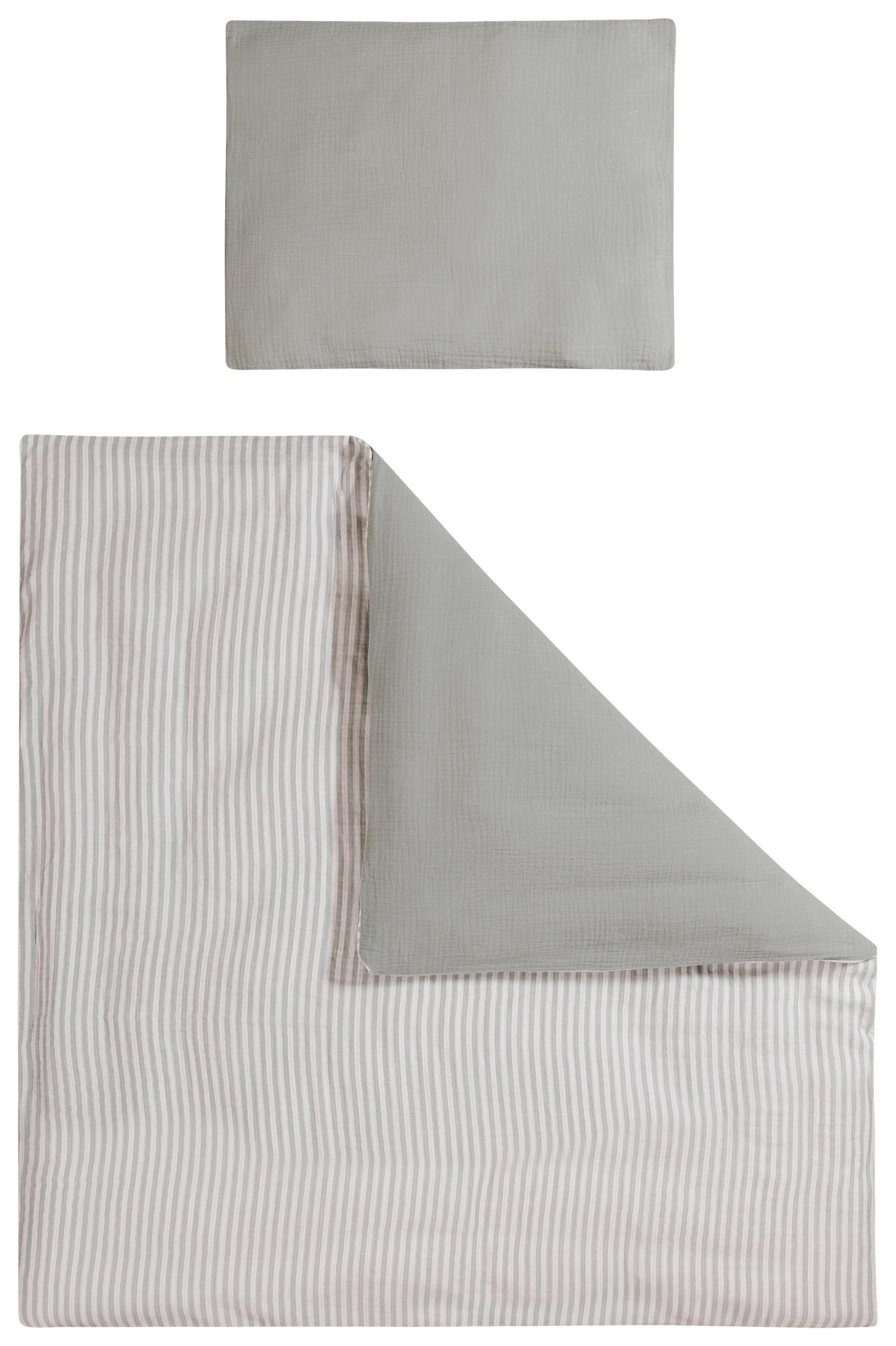 BABYBETTWÄSCHE 80/80 cm  - Grün, Basics, Textil (80/80cm) - Patinio