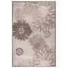 OUTDOORTEPPICH 60/110 cm Floral Beige, Braun, Creme  - Beige/Creme, LIFESTYLE, Kunststoff/Textil (60/110cm) - Novel