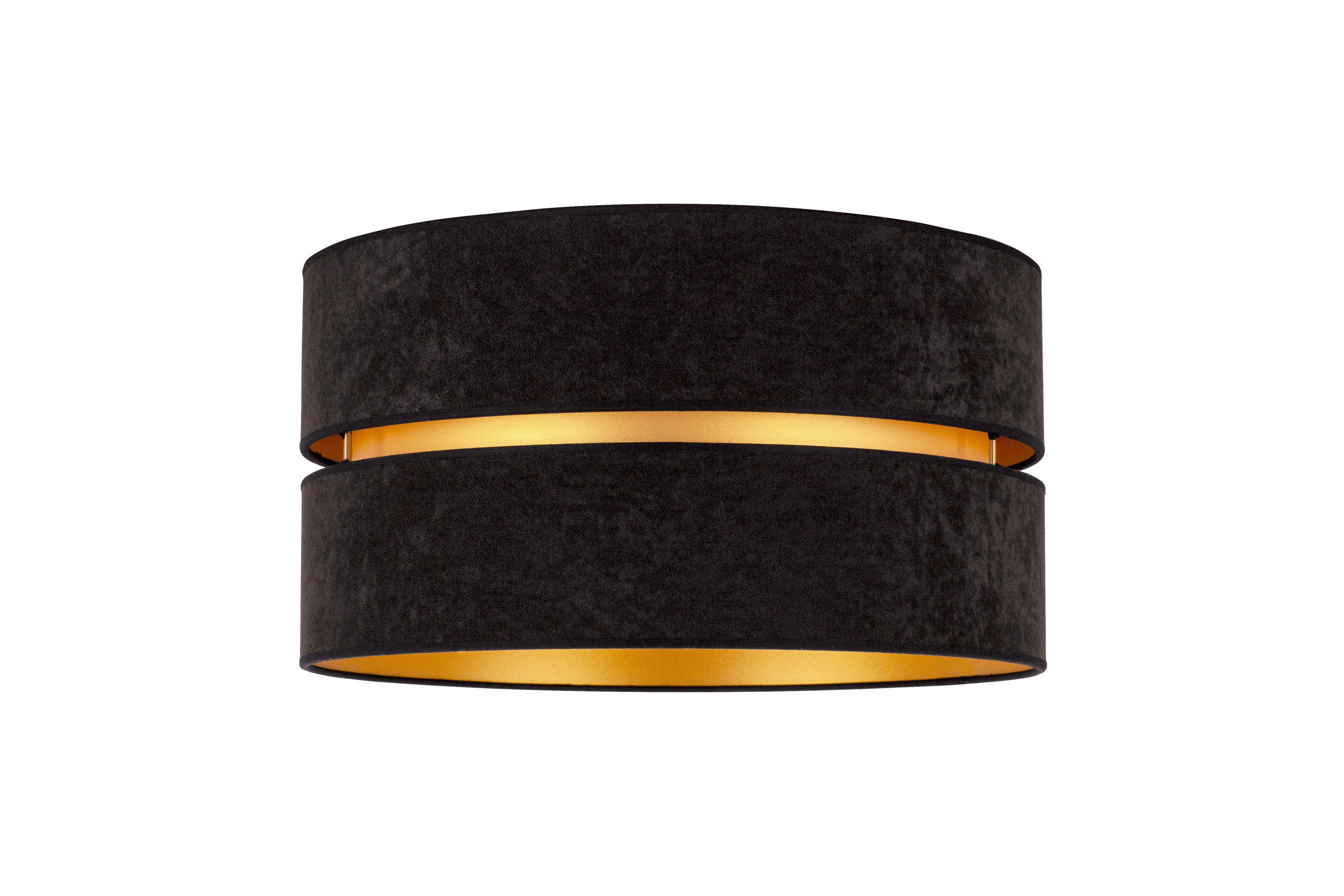 DECKENLEUCHTE Duo 40/22 cm   - Schwarz, Trend, Textil (40/22cm)