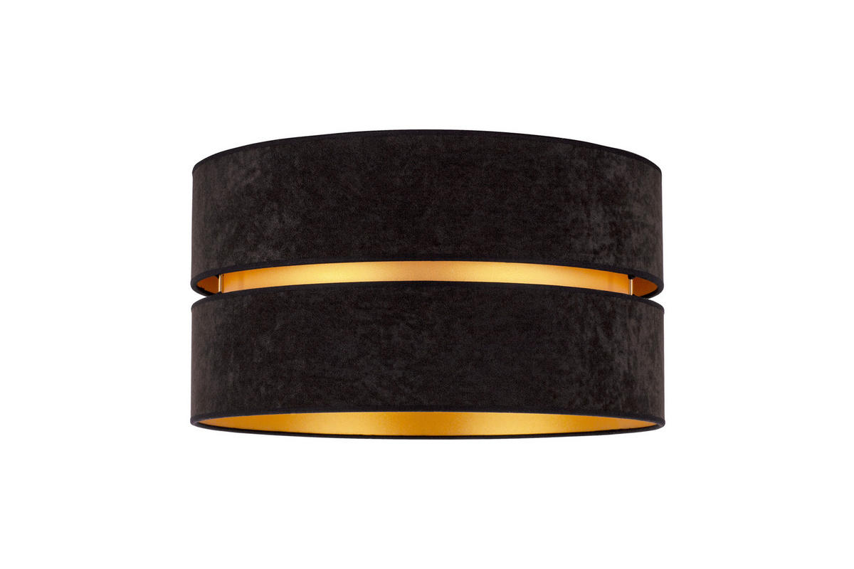 DECKENLEUCHTE Duo 40/22 cm   - Schwarz, Trend, Textil (40/22cm)