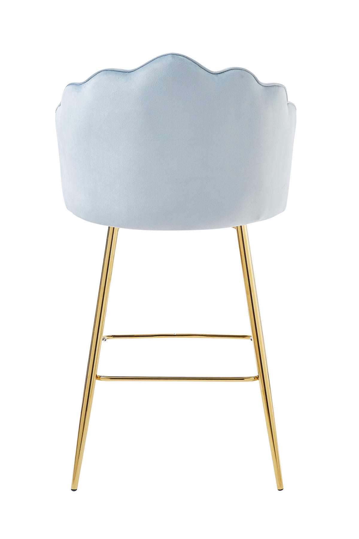 BARHOCKER-SET in Hellgrau  - Goldfarben/Hellgrau, MODERN, Textil/Metall (52/100/54cm) - Livetastic