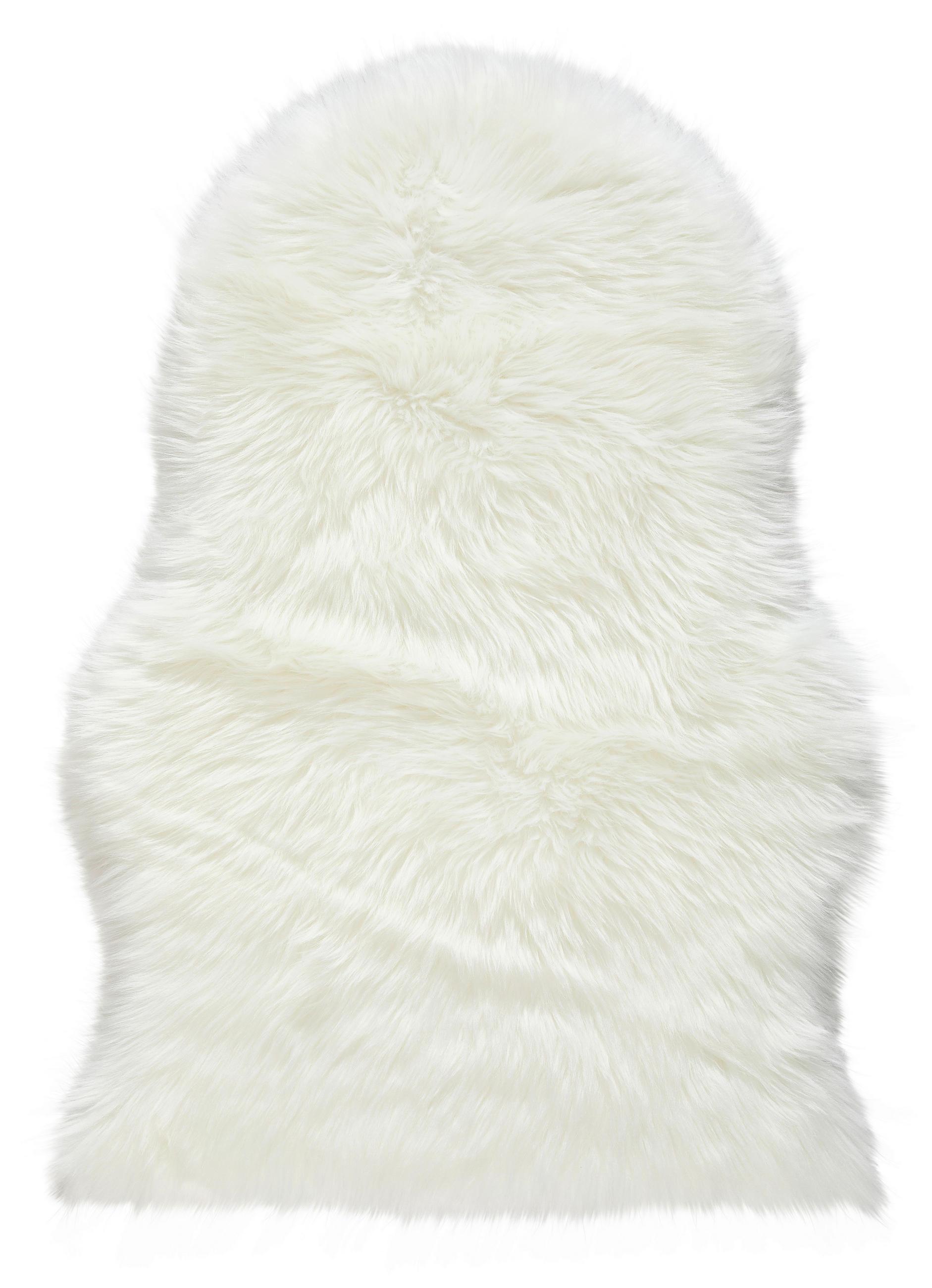 KUNSTFELL 60/90 cm Sarah Weiß Tierform  - Weiß, KONVENTIONELL, Textil (60/90cm) - Boxxx