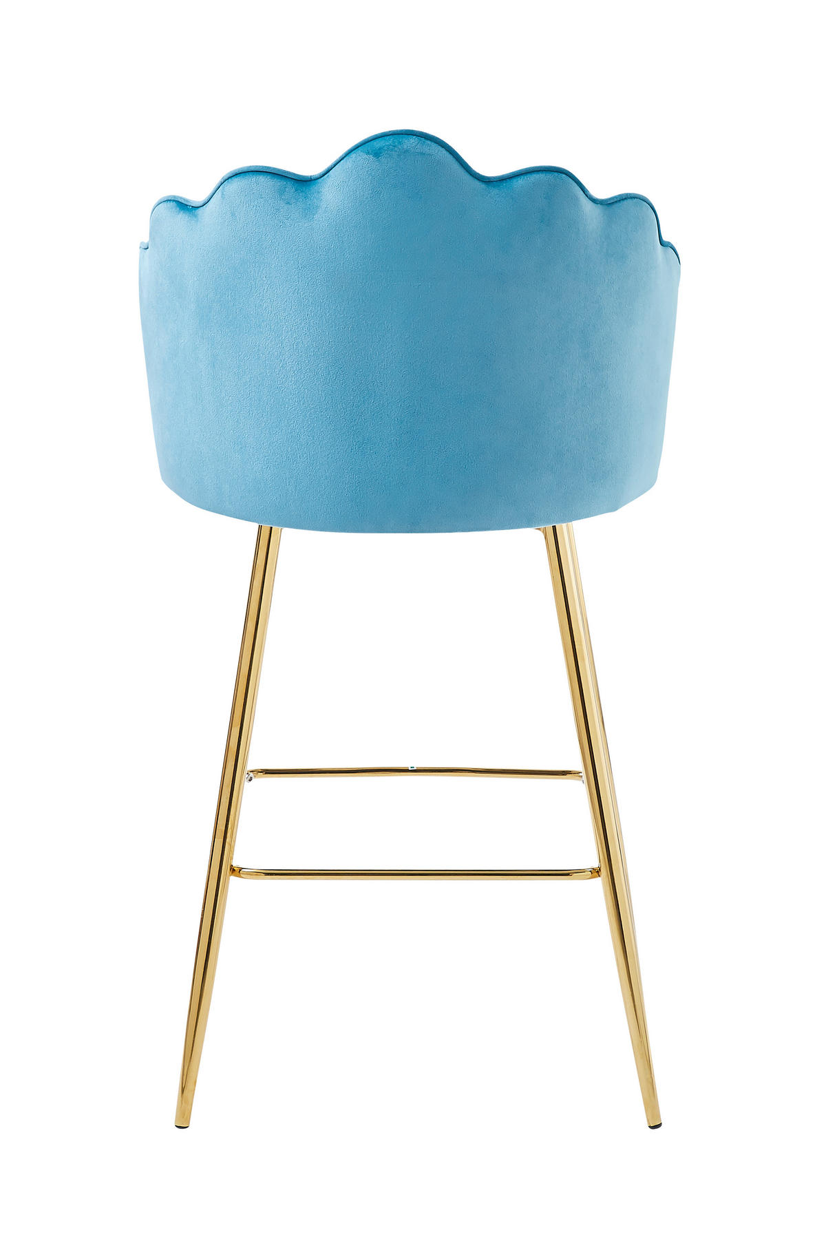 BARHOCKER-SET in Blau  - Blau/Goldfarben, MODERN, Textil/Metall (52/100/54cm) - Livetastic