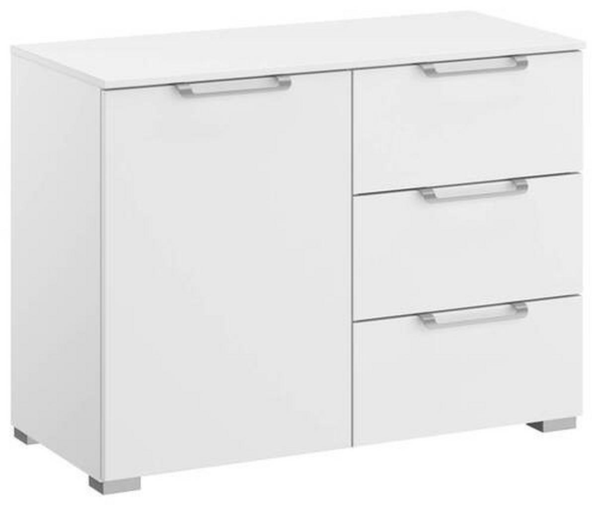 KOMMODE  in 80/61/42 cm  - Silberfarben/Alufarben, Design, Holzwerkstoff/Kunststoff (80/61/42cm) - Novel